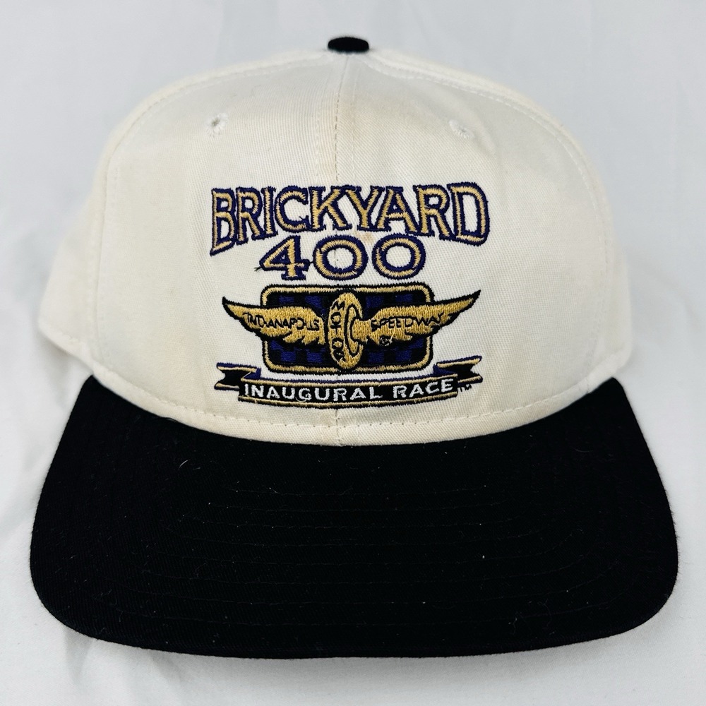 Vintage 90s Brickyard 400 NASCAR Hat 1994 Inaugural Race DeLong Snapback USA